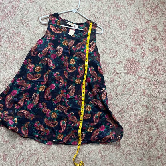 *NWT* Victorias Secret Gold Label 1990s Sheer Paisley Top M/L - Picture 7 of 8